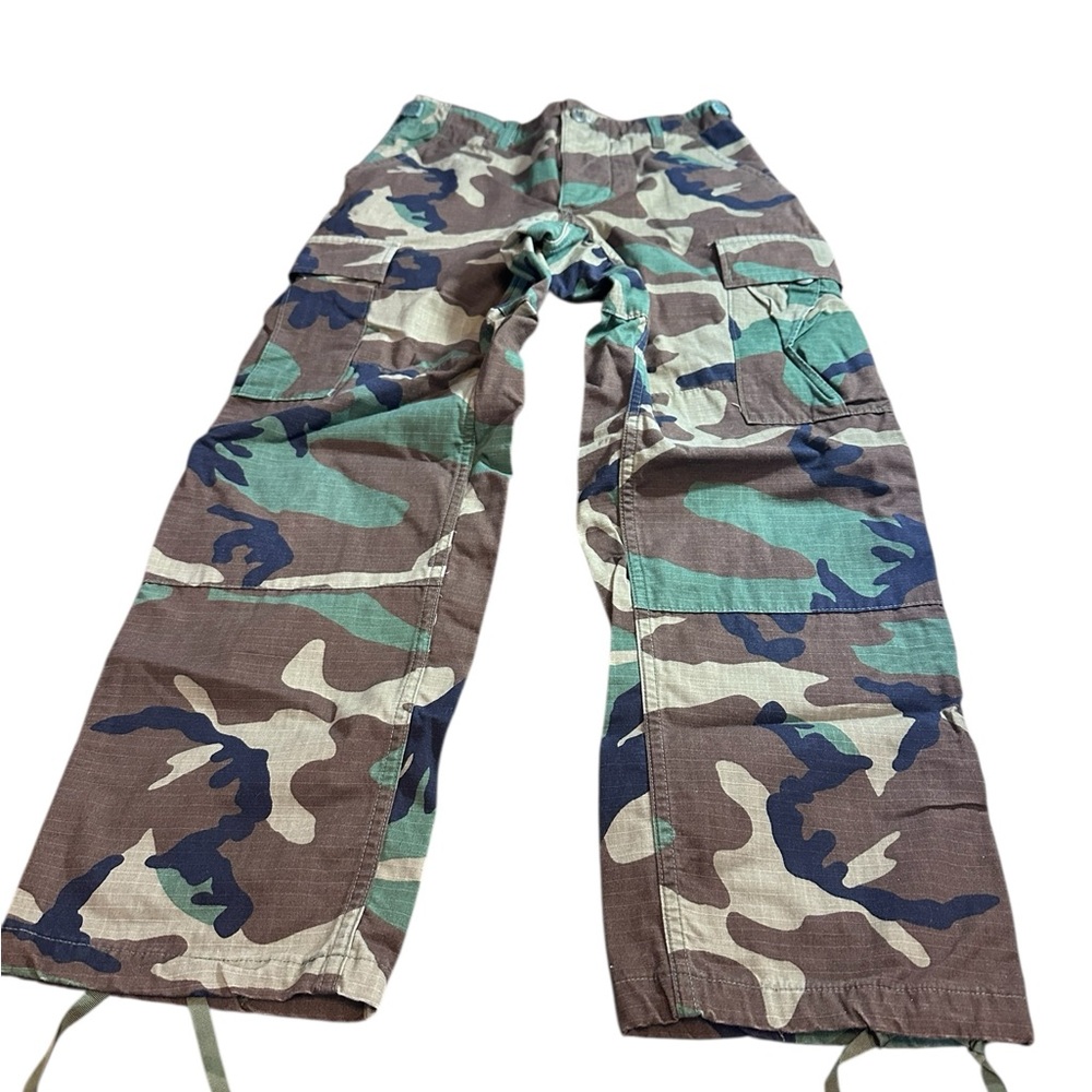 US Army Woodland Camo BDU Pants XS X-Short Military Cargo Trousers New‎